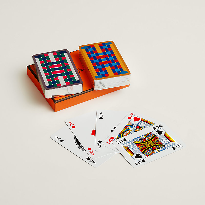 Set of 2 H Tissage bridge playing cards | Hermès Mainland China